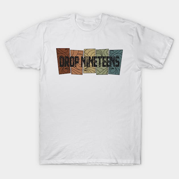 Drop Nineteens - Retro Pattern T-Shirt by besomethingelse